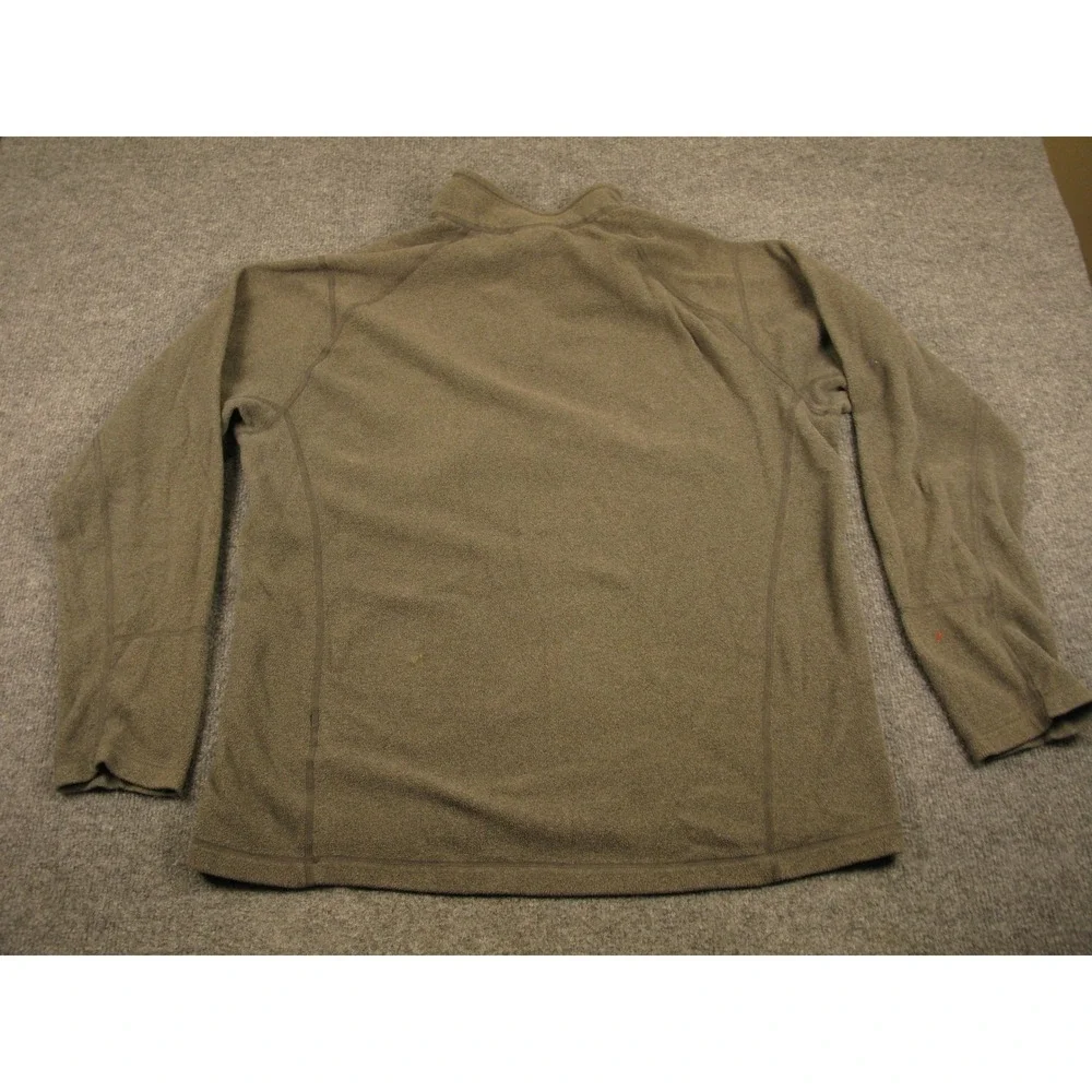 The North Face Mens‎ Large Green Quarter Zip Fleece Pullover Chest Pocket 2175